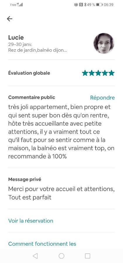 Romantisme et glamour 2 avec spa , clim et jardin Dijon Extérieur photo