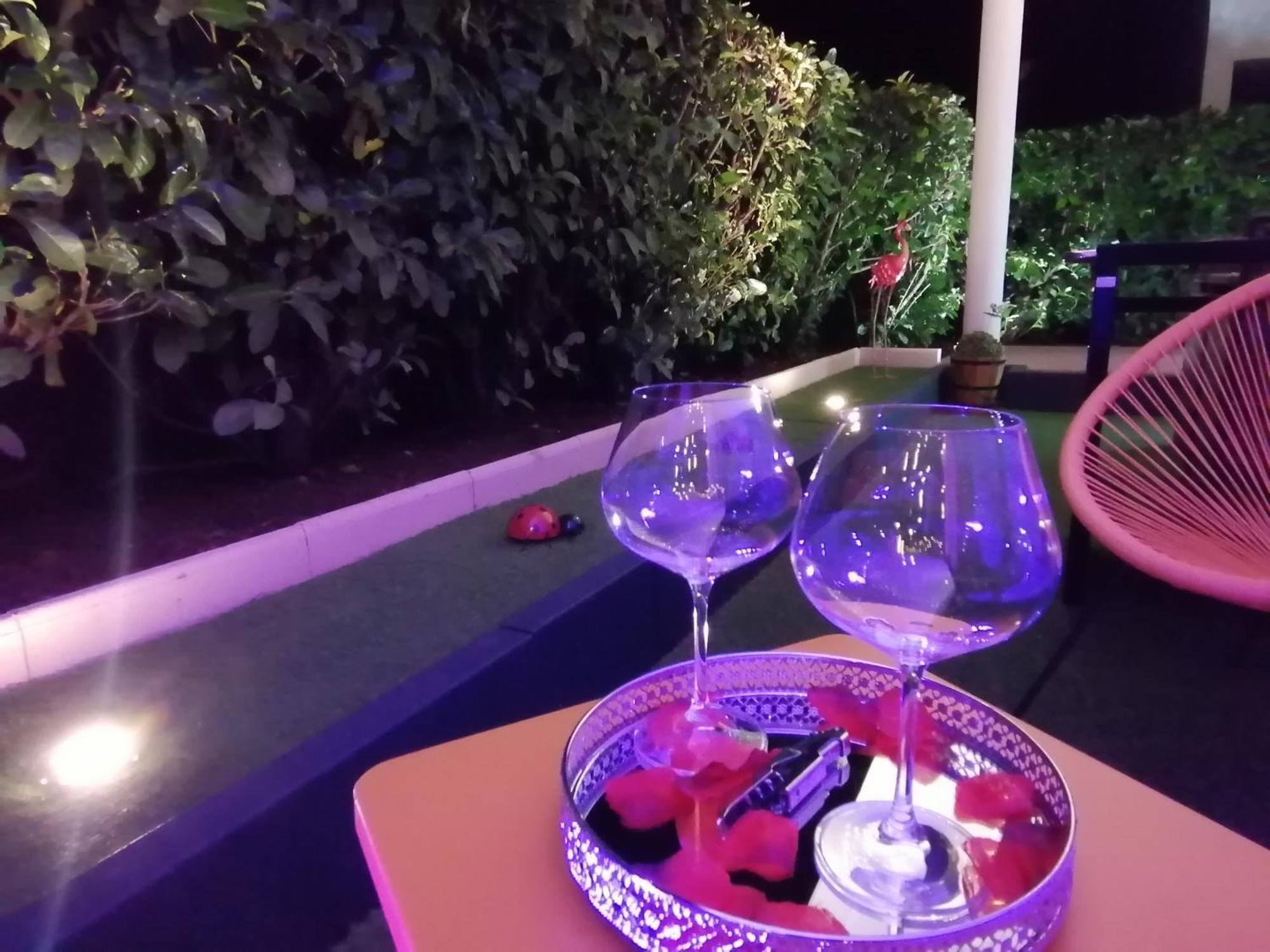 Romantisme et glamour 2 avec spa , clim et jardin Dijon Chambre photo